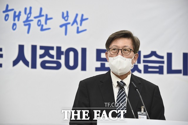 박형준 부산시장이 16일 세월호 참사 7주기를 맞아 유가족들에게 위로의 메시지를 전했다. /부산시 제공
