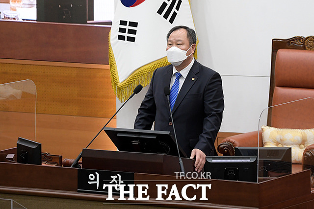 기념사하는 김인호 서울시의회 의장