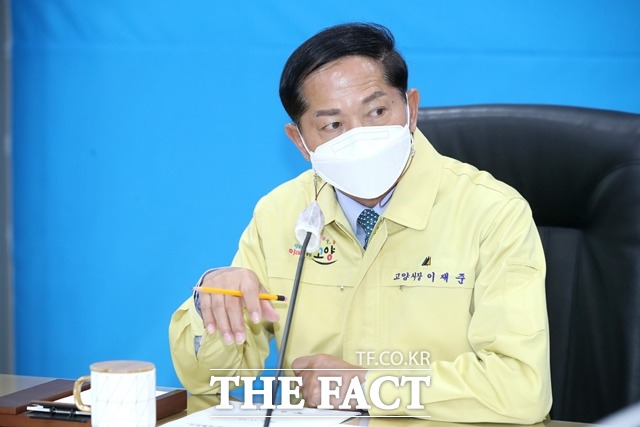 이재준 고양시장이 19일 오세훈 서울시장의 코로나19 ‘서울형 상생방역’구상과 관련 서울시와 인접한 고양시에 미칠 파장에 대해 우려를 표명했다./고양시 제공