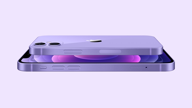 아이폰12 퍼플 색상은 오는 23일부터 사전예약을 시작하며, 30일부터 정식 판매된다. /애플 제공