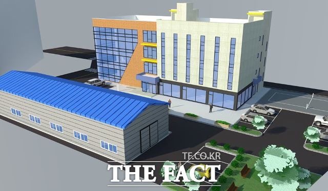 여수국가산단이 산업단지 복합문화센터 건립사업 공모에 최종 선정됨으로써 여수국가산단내 2만4000여명의 노동자들의 근로환경과 복지가 크게 개선될 것으로 기대된다. 사진은 여수국가산단 산업단지 복합문화센터 조감도 /여수시 제공