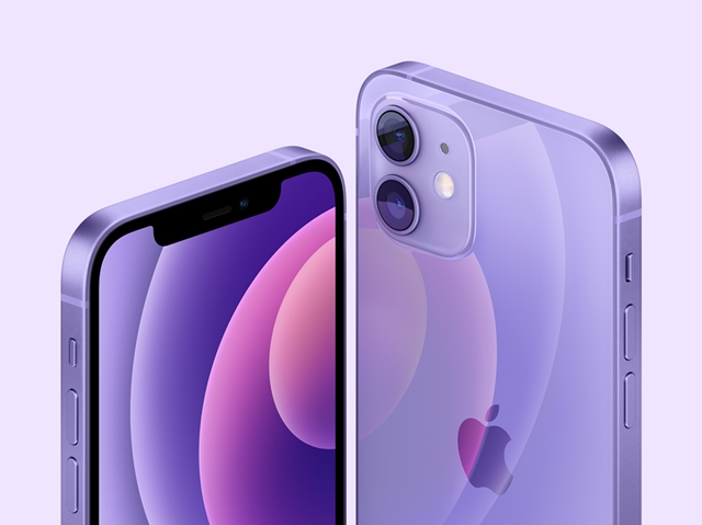 애플이 지난해 출시한 아이폰12 시리즈에 퍼플 색상을 추가했다. /애플 제공