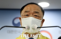  코로나19 백신 수급 브리핑 하는 홍남기 직무대행 [포토]