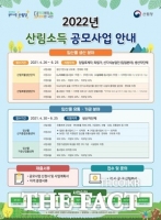  산림청, 2022년 산림소득 사업 공모