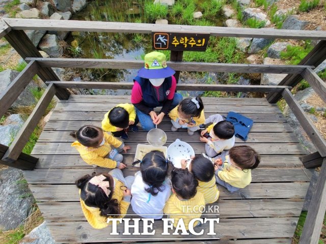 서부지방산림청은 유아의 산림교육을 위한 관내 11개 유아숲체험원을 본격 운영한다고 28일 밝혔다. /서부지방산림청 제공