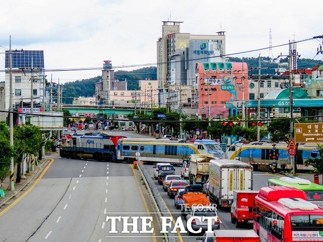 신탄진 대전차량기술단 인입철도 이설사업이 오는 7월부터 시작될 예정이다. 신탄진~대전차량기술단 인입철도의 모습. / 대전시 제공