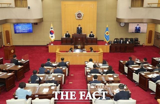 충북도의회 본회의장. / 충북도의회 제공