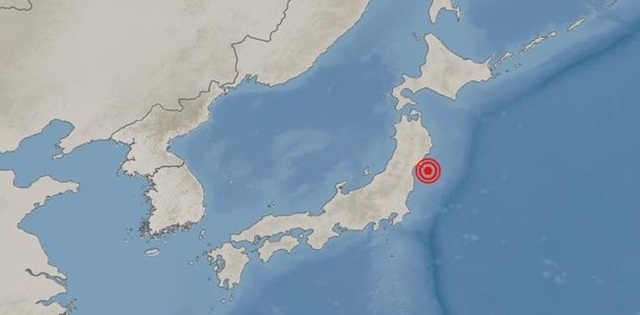 1일 기상청 등에 따르면, 이날 오전 10시 27분 경 일본 동북지방 미야기(宮城)현 센다이 동남동쪽 83㎞ 해역에서 지진이 발생했다. /기상청 캡쳐