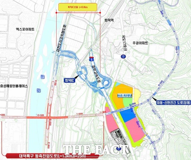 회덕IC 평면도 / 대전시 제공