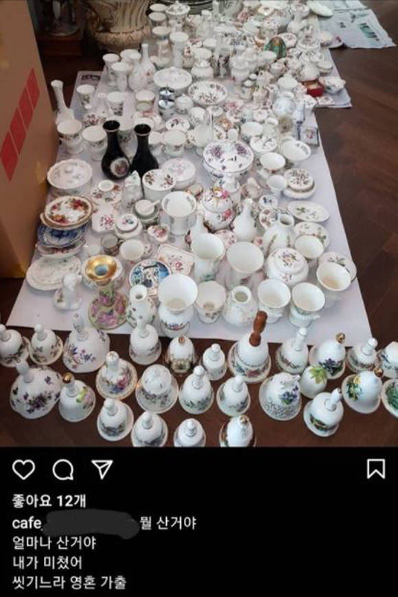 지난 2019년 10월 박준영 해수부 장관 후보자의 부인이 운영하는 카페 인스타그램에는 도자기 사진들이 업로드됐다. /김선교 국민의힘 의원실
