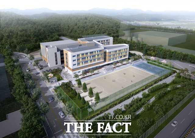 내년 3월 도안신도시에 들어선 서남4중(가칭) 조감도. / 대전시교육청 제공.