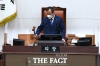  '유치원 무상급식 추진' 오세훈, 서울시의회 제300회 임시회 참석 [영상]