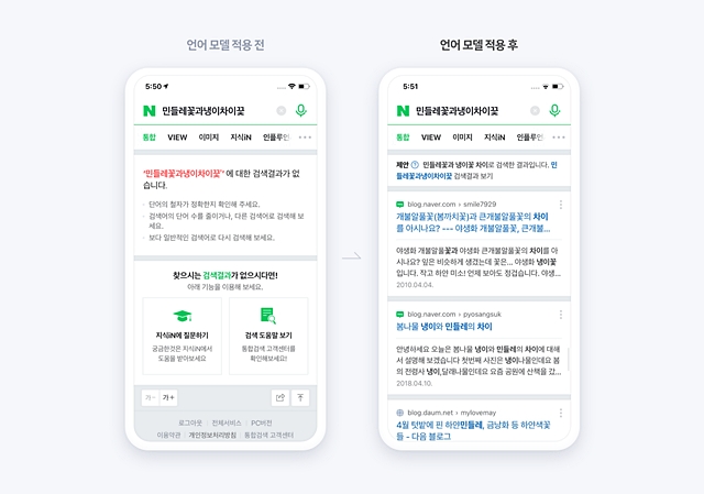 네이버가 지난 6일 국내 최초로 검색 서비스에 한국어 기반의 초거대 AI 언어 모델을 적용했다. /네이버 제공