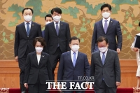  文대통령, '김부겸·임혜숙·노형욱' 임명장 수여…'마지막 1년 단합해 달라'