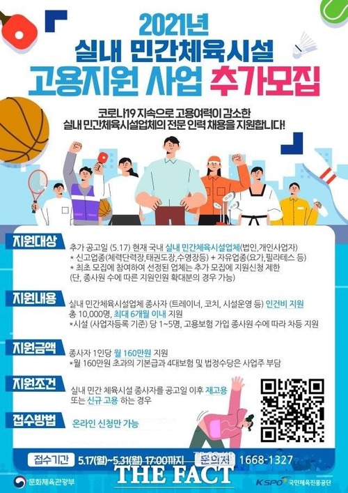 울릉군은 코로나19 위기극복 방안으로 문화체육관광부와 국민체육진흥공단이 마련한 실내 민간체육시설 고용지원 사업 추가모집을 진행한다. /울릉군 재공