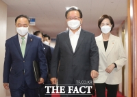  부총리들과 국무회의 참석하는 김부겸 국무총리 [포토]