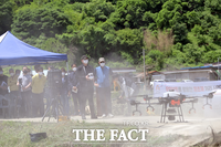  공주시, 드론 등 첨단 기술 활용 벼 재배