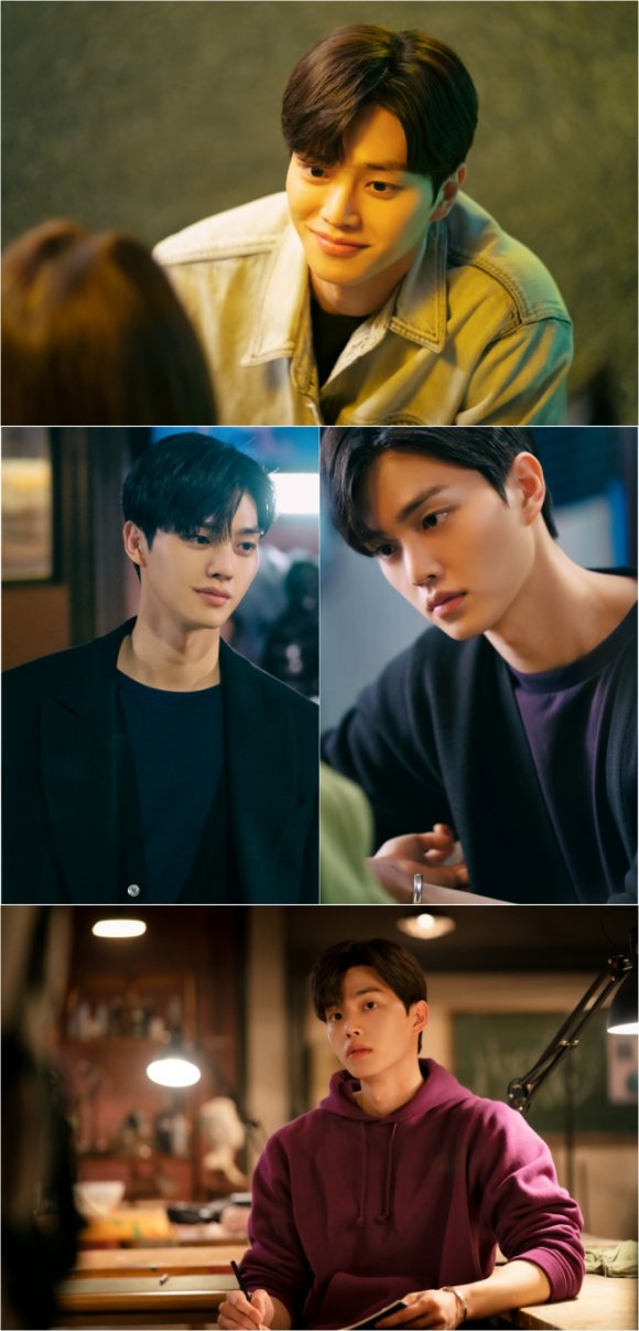 JTBC 새 토요드라마 알고있지만에서 박재언을 연기하는 송강의 첫 스틸컷이 공개됐다. /비욘드제이·스튜디오N·JTBC스튜디오 제공