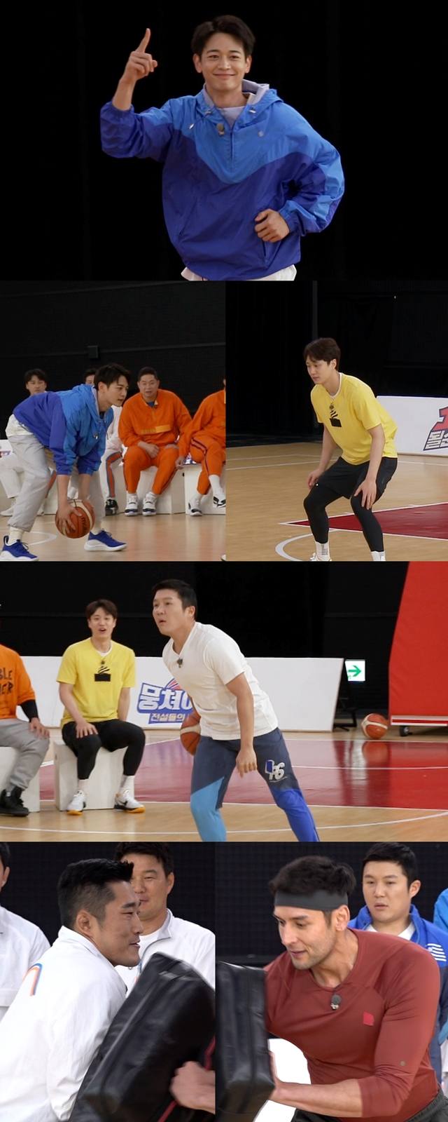 JTBC 예능프로그램 뭉쳐야 쏜다가 농구선수 허웅과 샤이니 민호의 1대1 농구 대결을 예고해 관심이 집중된다. /JTBC 제공