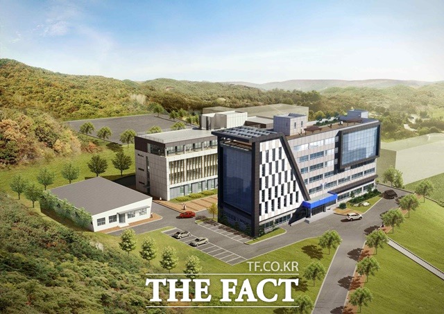 충북 청주에 구축되는 산업환경개선지원센터 조감도. 충북도가 최종 사업자로 선정된 이 센터는 국내 최초 산업분야 미세먼지 관련 제3자 전문기술지원센터이다. / 충북도 제공
