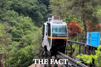  보은 속리산 모노레일 이달 말 개장…시험운행 중