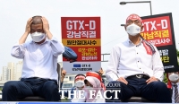  GTX-D 원안사수 외치며 삭발한 박상혁-김주영 의원 [포토]