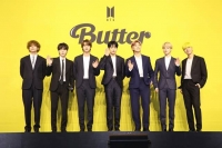  방탄소년단, 'Butter'로 美 빌보드 핫100 1위...4번째 1위 곡