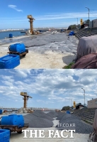  한국농어촌공사 어촌뉴딜 300사업 현장에서 사라진 자재