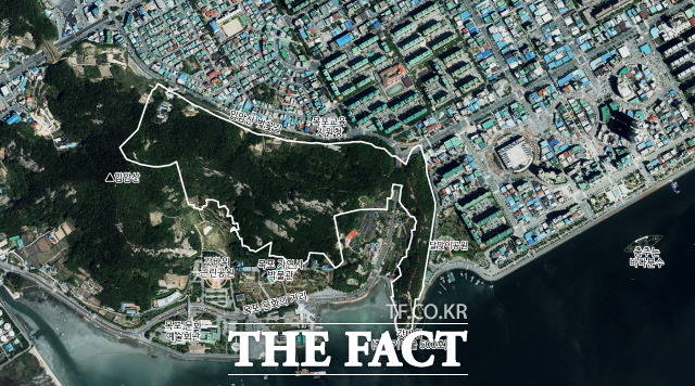 전남도 지방정원 사전심의에서 최종 확정된 목포 갓바위 지방정원조성사업 조감도./전남도 제공