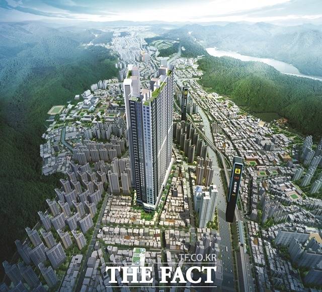 부산 장전 앙코르시티 조감도./리버파크장전지역주택조합추진위 제공