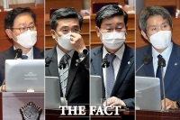  정치·외교·통일·안보 대정부질문 출석한 박범계-서욱-전해철-이인영 [TF사진관]