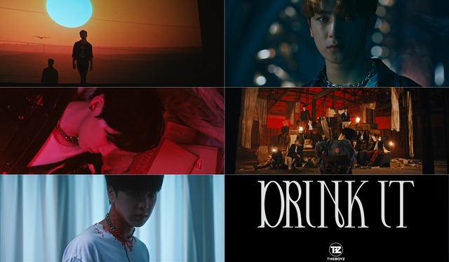 더보이즈가 유니버스 뮤직의 신곡 Drink It 뮤직비디오에서 뱀파이어로 변신했다. 사진은 티저 영상. /클렙 제공