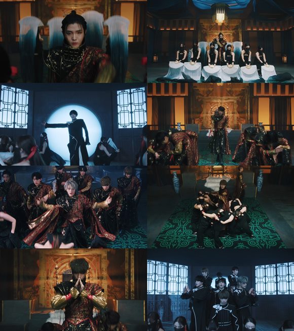 보이그룹 킹덤(KINGDOM)이 압도적인 스케일의 카르마(KARMA) 퍼포먼스 뮤직비디오를 공개했다. /GF엔터테인먼트 제공