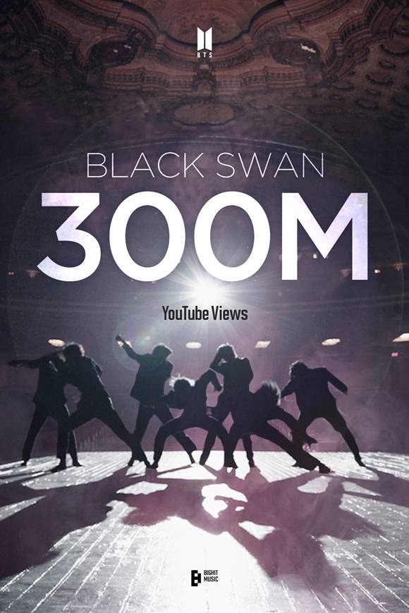 방탄소년단이 Black Swan(블랙 스완) 뮤직비디오 3억뷰 돌파로 통산 33편의 억대뷰 뮤직비디오를 보유하게 됐다. /빅히트 뮤직 제공