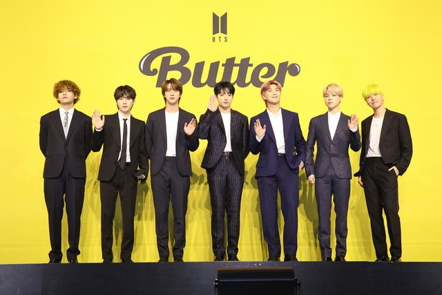 방탄소년단이 Butter로 미국 빌보드 메인 싱글 차트인 핫100에서 7주 연속 1위에 올랐다. /빅히트뮤직 제공