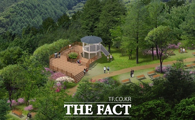 망운산 산림욕장 재정비사업 전망대 조감도/남해군 제공