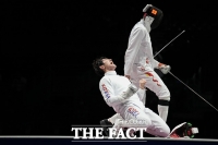  '할 수 있다' 박상영의 극적 마무리, 동메달 따낸 남자 에페 [TF사진관]