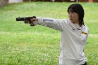  여자 25m 권총 김민정, 은메달…한국 사격 첫 메달