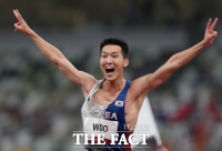  2m35 넘은 우상혁…한국 신기록 세우며 올림픽 4위 [TF사진관]