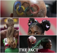  개성만점 헤어스타일 '나만의 올림픽 연출법' [TF사진관]