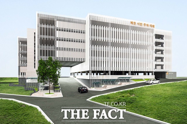 제천시 중앙동에 들어설 시민주차타워 조감도. / 제천시 제공