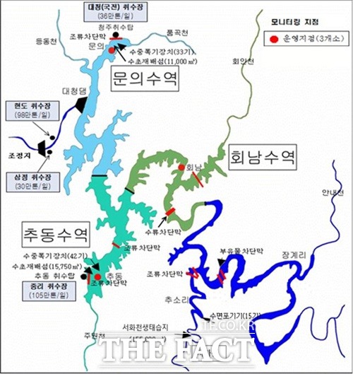 대청호 유역도 / 금강유역환경청 제공