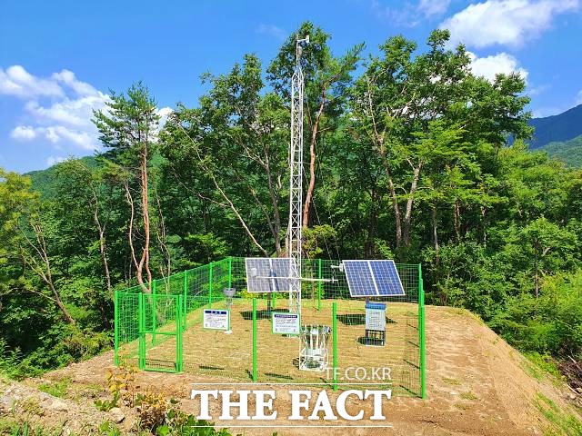 서부지방산림청이 산악기상정보를 제공하기 위한 산악기상관측망 10개소를 추가 설치 완료, 본격 운영한다고 12일 밝혔다. /서부지방산림청 제공