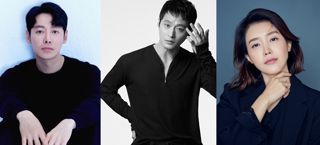 김동욱 김성규 채정안(왼쪽 부터)이 티빙 오리지널 돼지의 왕 출연을 확정 지었다. /키이스트, 사람엔터테인먼트 제공