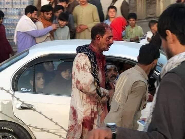 SNS에 올라온 카불 폭탄테러 피해자들의 모습. /트위터 갈무리