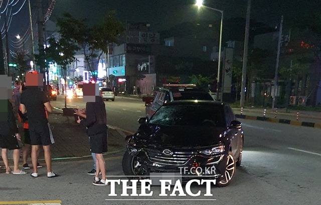 만취 상태로 운전을 하던 20대가 배달 오토바이를 들이받아 50대 배달원이 사망했다. / 독자 제공