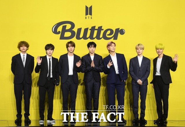 그룹 방탄소년단의 Butter(버터)가 미국 빌보드 차트 핫100 7위를 차지하며 14주 연속 이름을 올렸다. /더팩트 DB