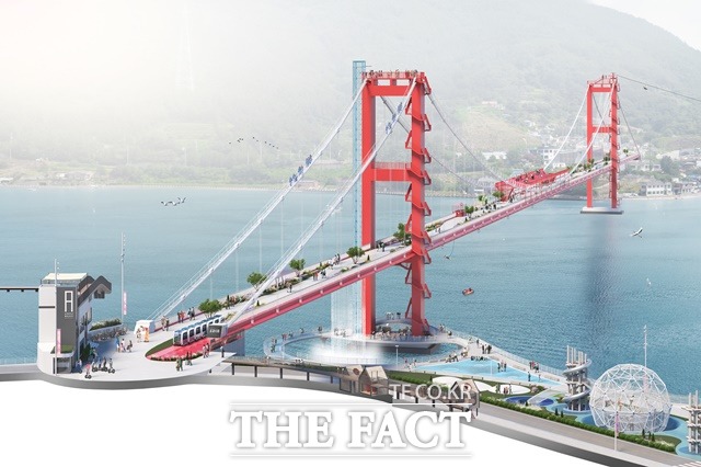 남해대교 실시설계 제안서 조감도/남해군 제공