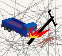  경남 창원서 트럭이 들이받은 전신주에 공무원 다쳐