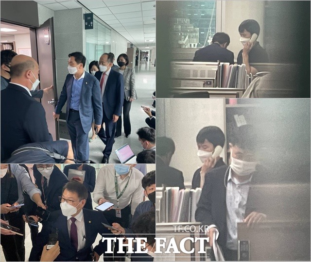 김웅 의원실 압수수색.장면. /국회=곽현서 기자